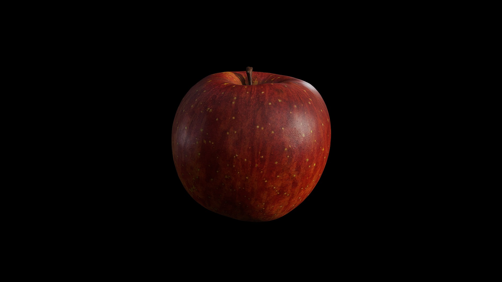 Anydrafts Apple 09 Low-poly 3D model_2