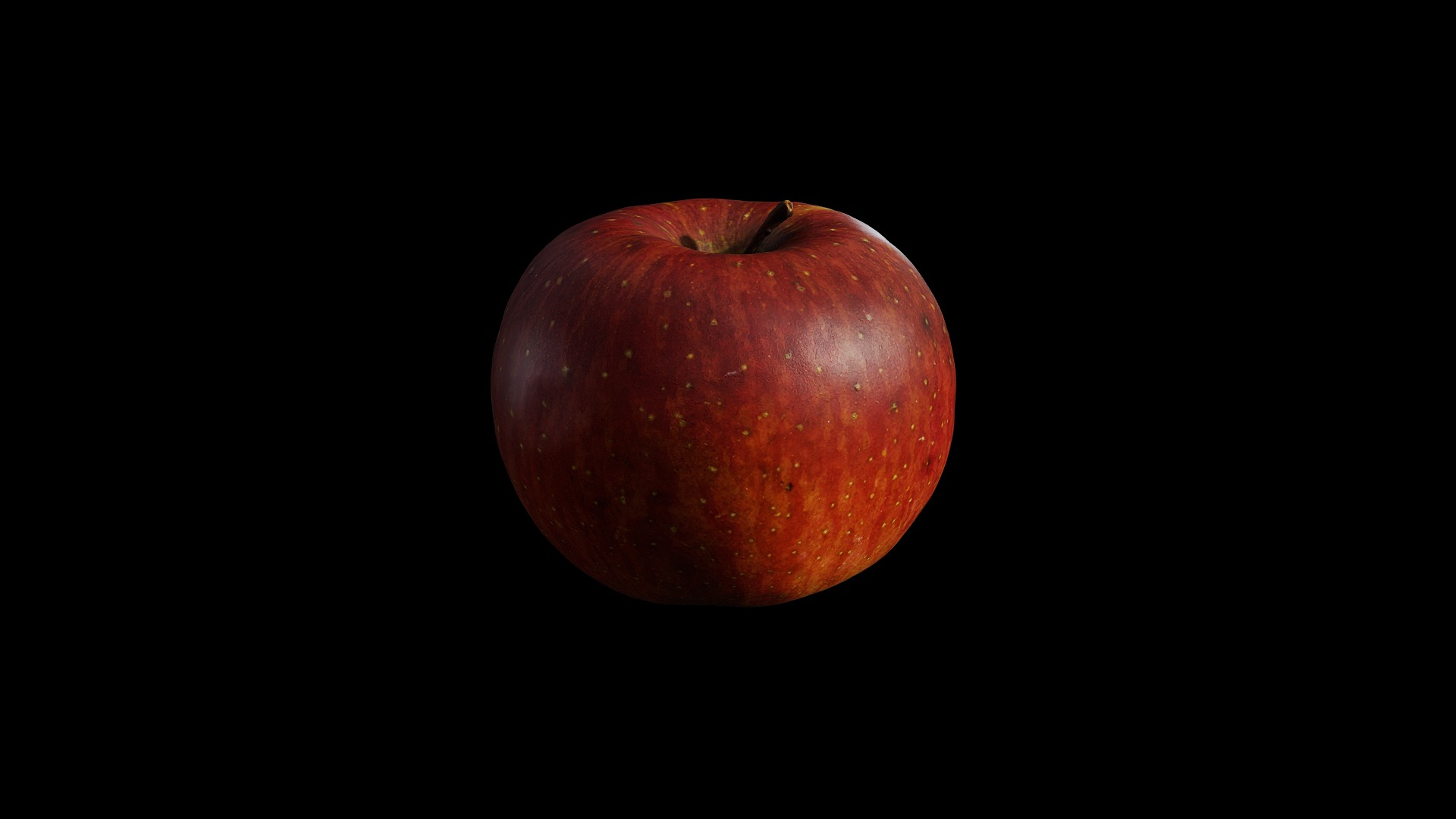 Anydrafts Apple 09 Low-poly 3D model_4