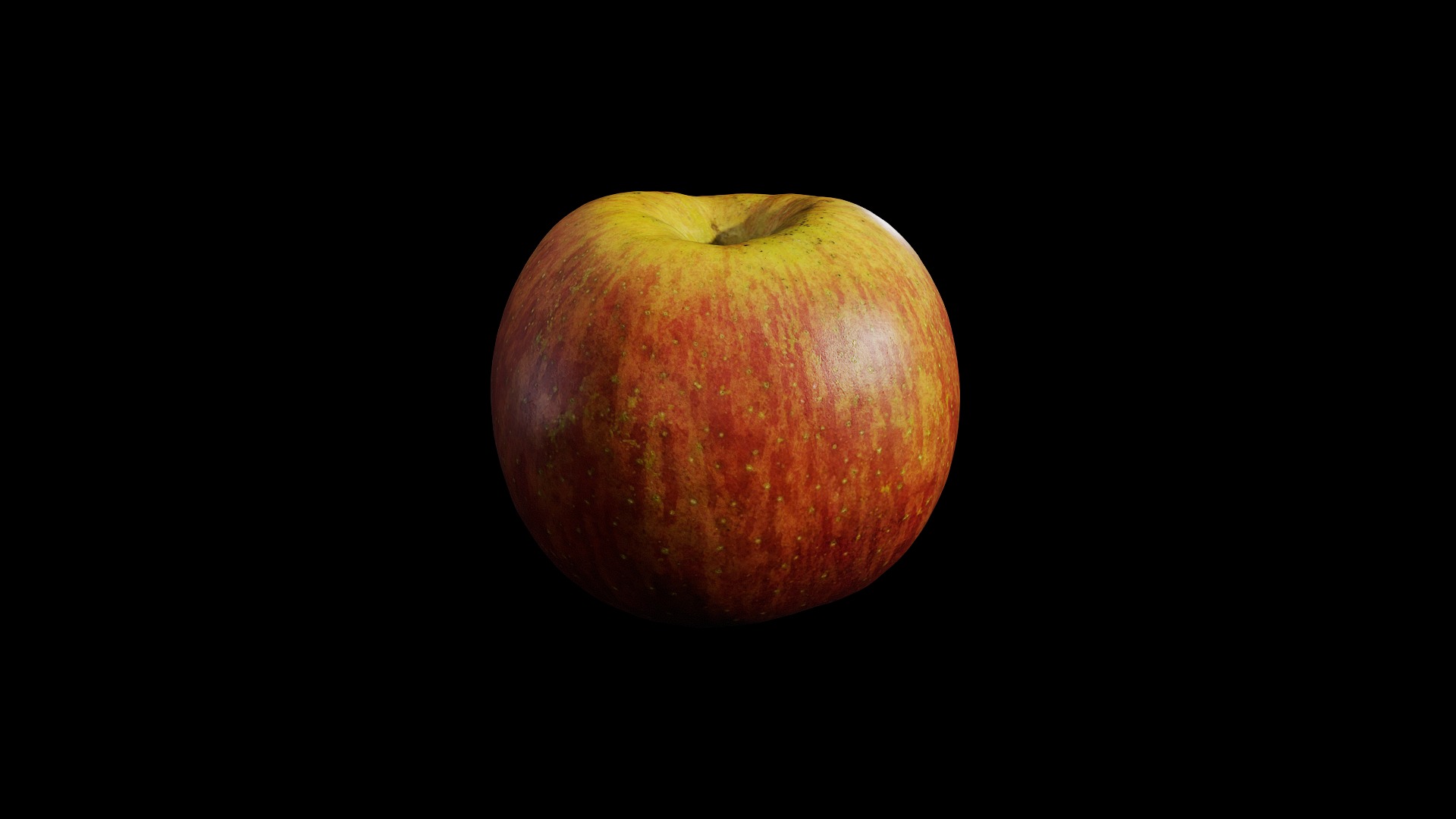 Anydrafts Apple 09 Low-poly 3D model_6