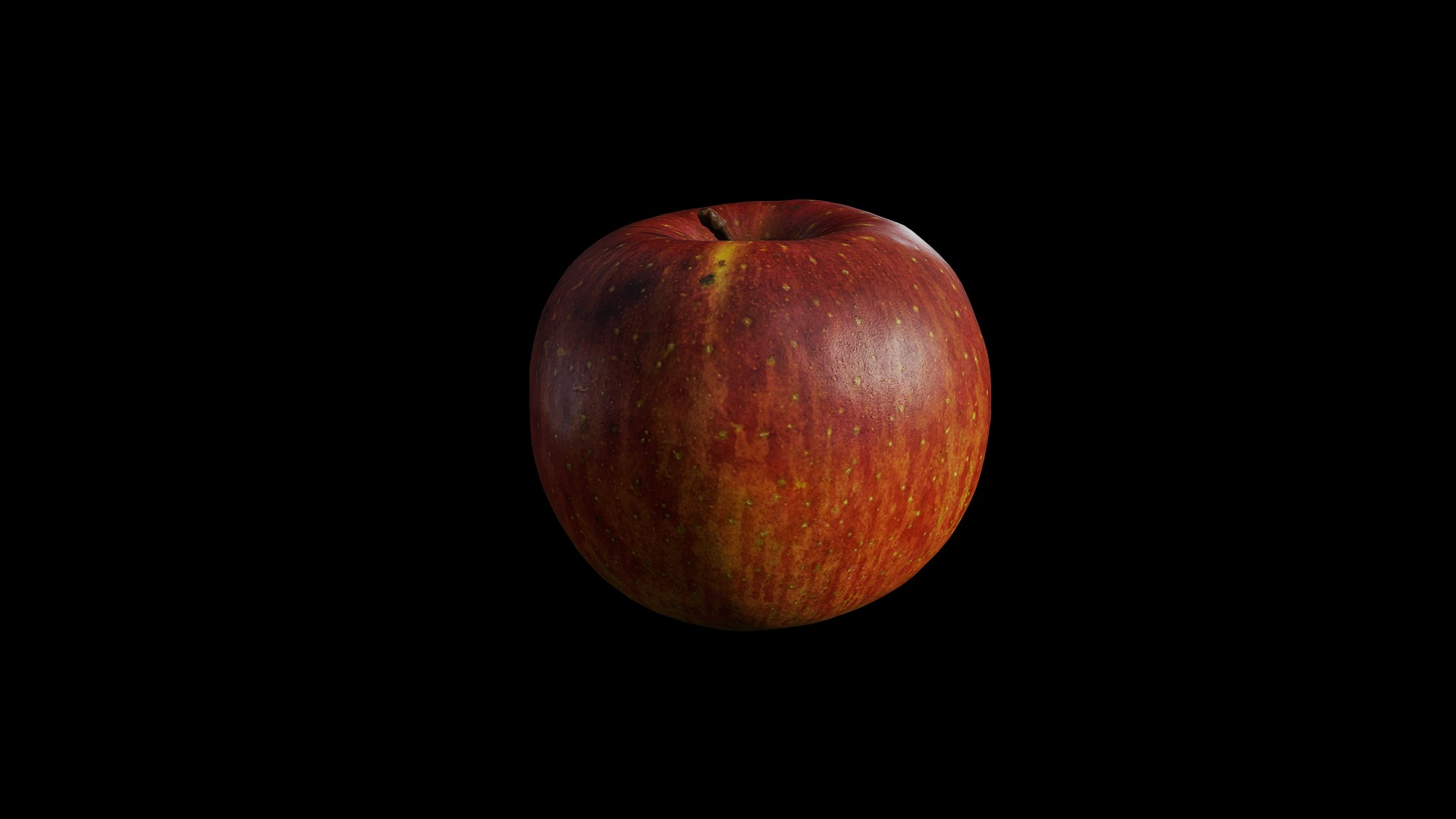 Anydrafts Apple 09 Low-poly 3D model_5