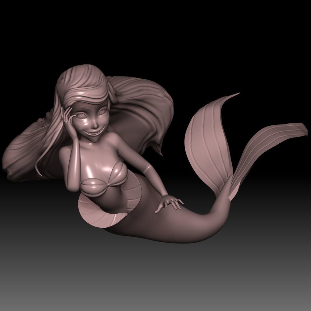 Ariel Princess 3D print model_4