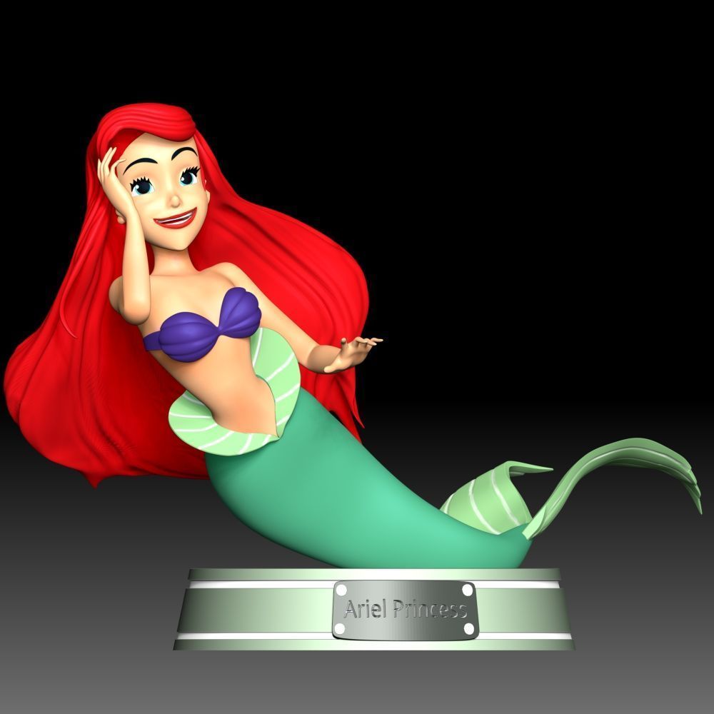 Ariel Princess 3D print model_1