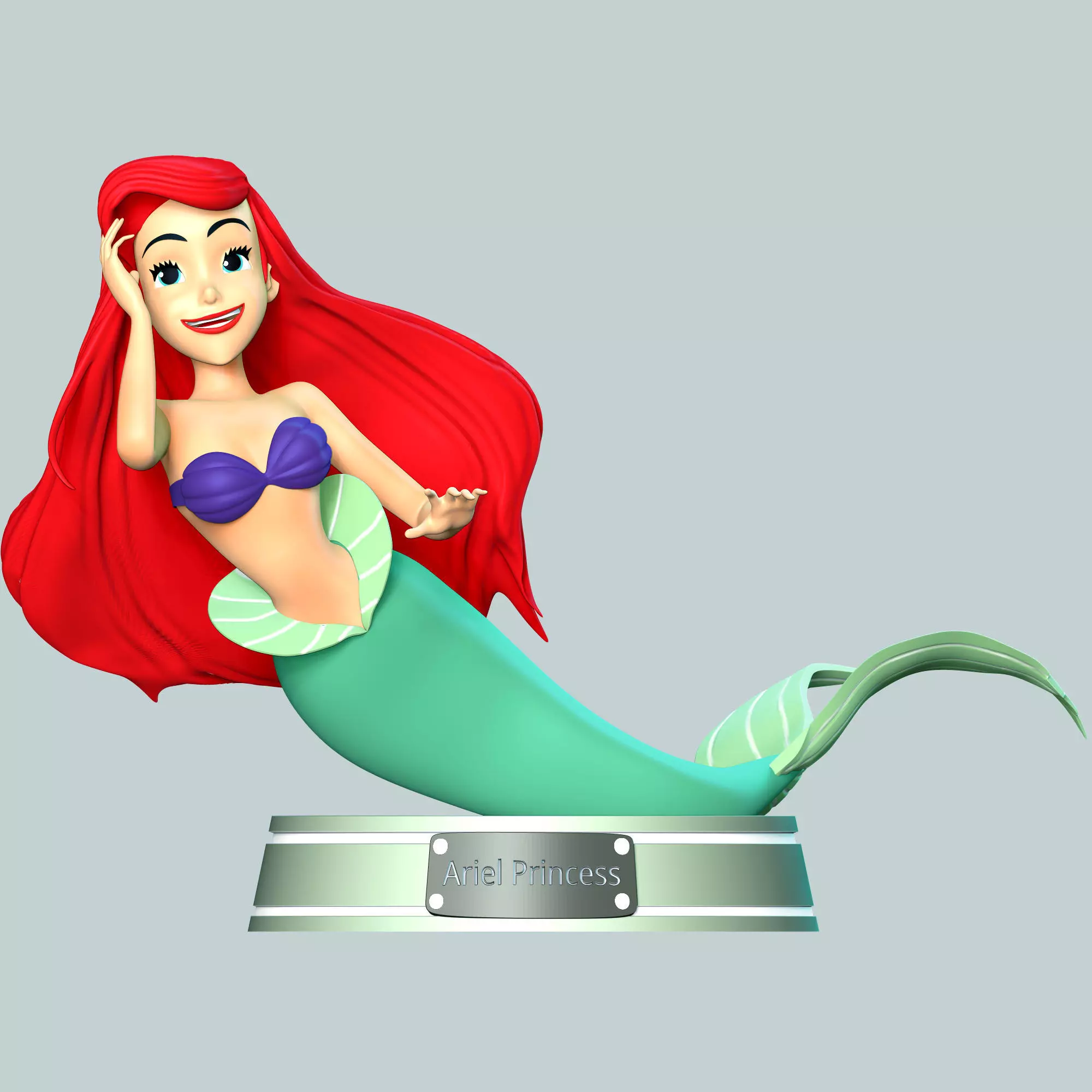 Ariel Princess 3D print model_0