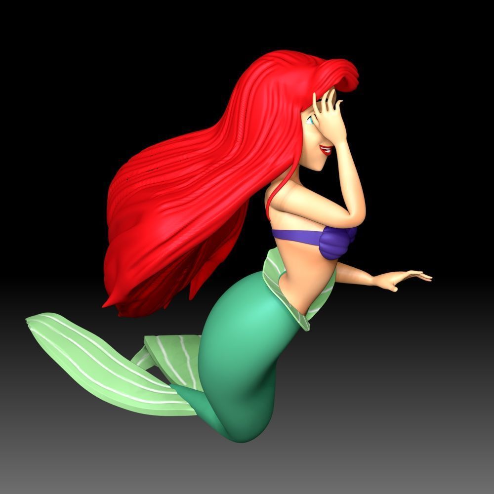 Ariel Princess 3D print model_7