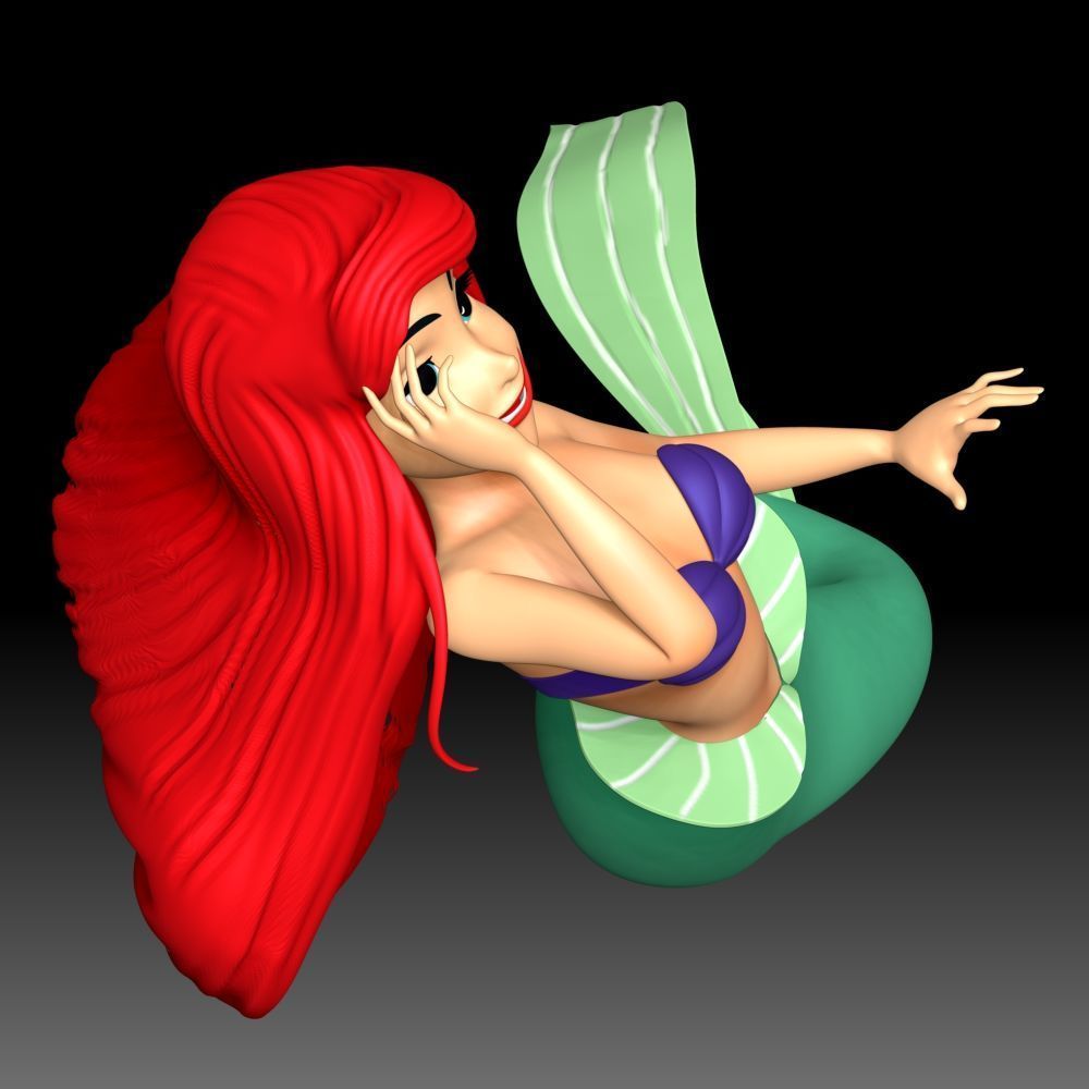 Ariel Princess 3D print model_5