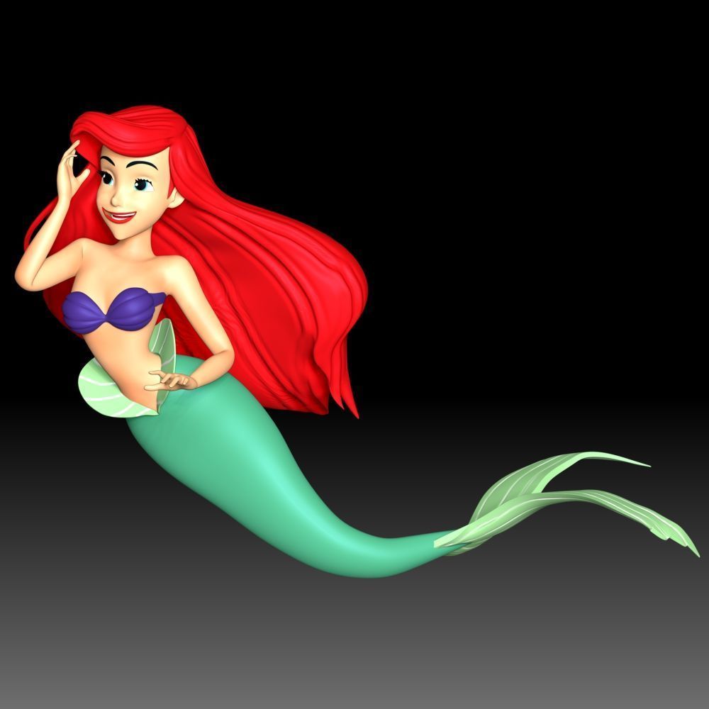 Ariel Princess 3D print model_6