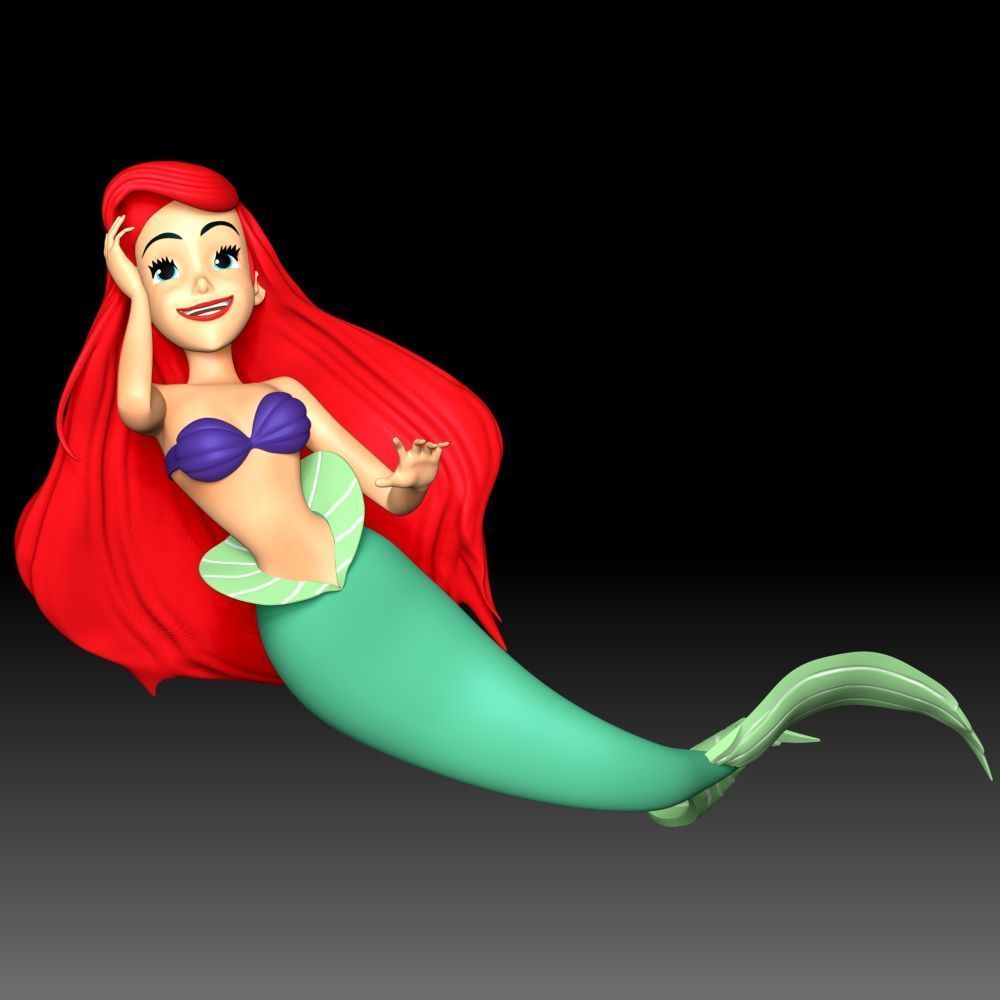 Ariel Princess 3D print model_2