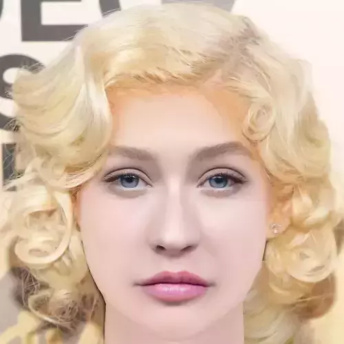 Christina Aguilera Head - No Hair - Low poly head for game