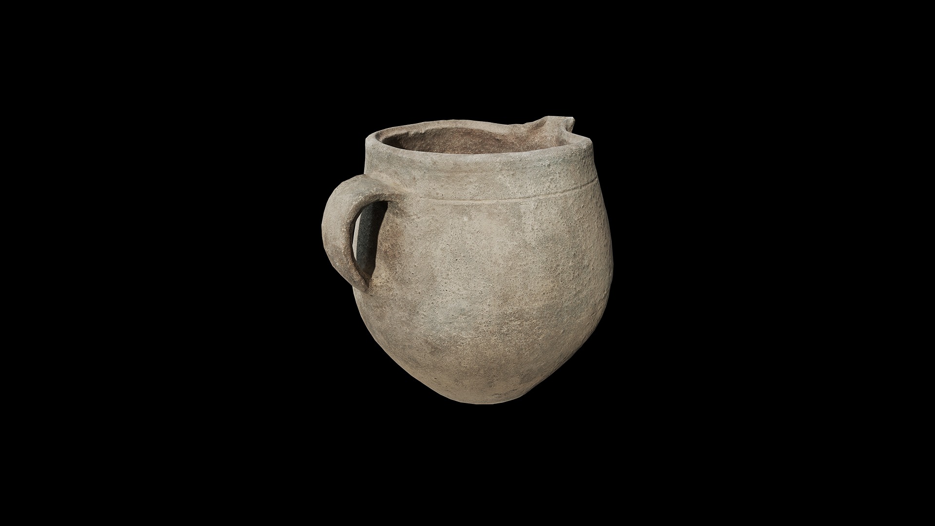 Anydrafts Clay pot 01 Low-poly 3D model_2