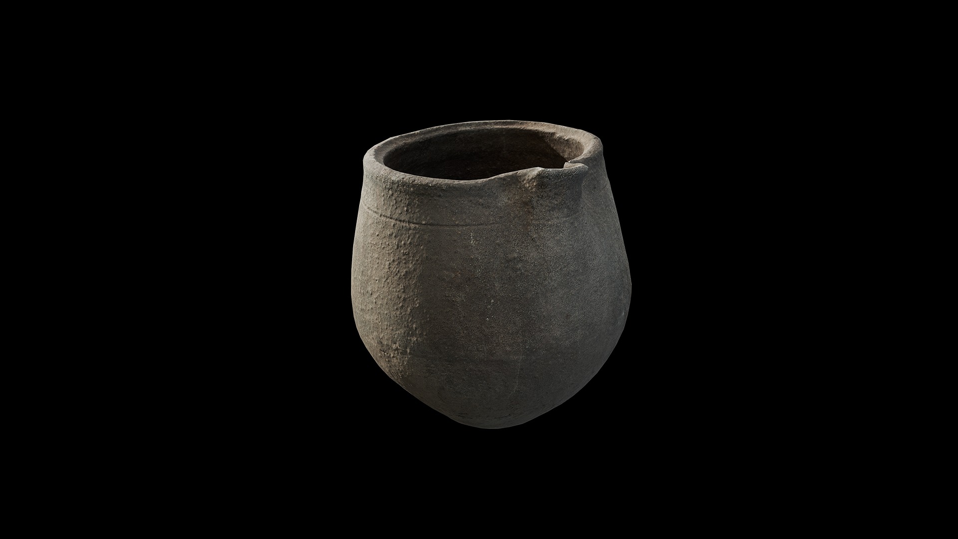Anydrafts Clay pot 01 Low-poly 3D model_7