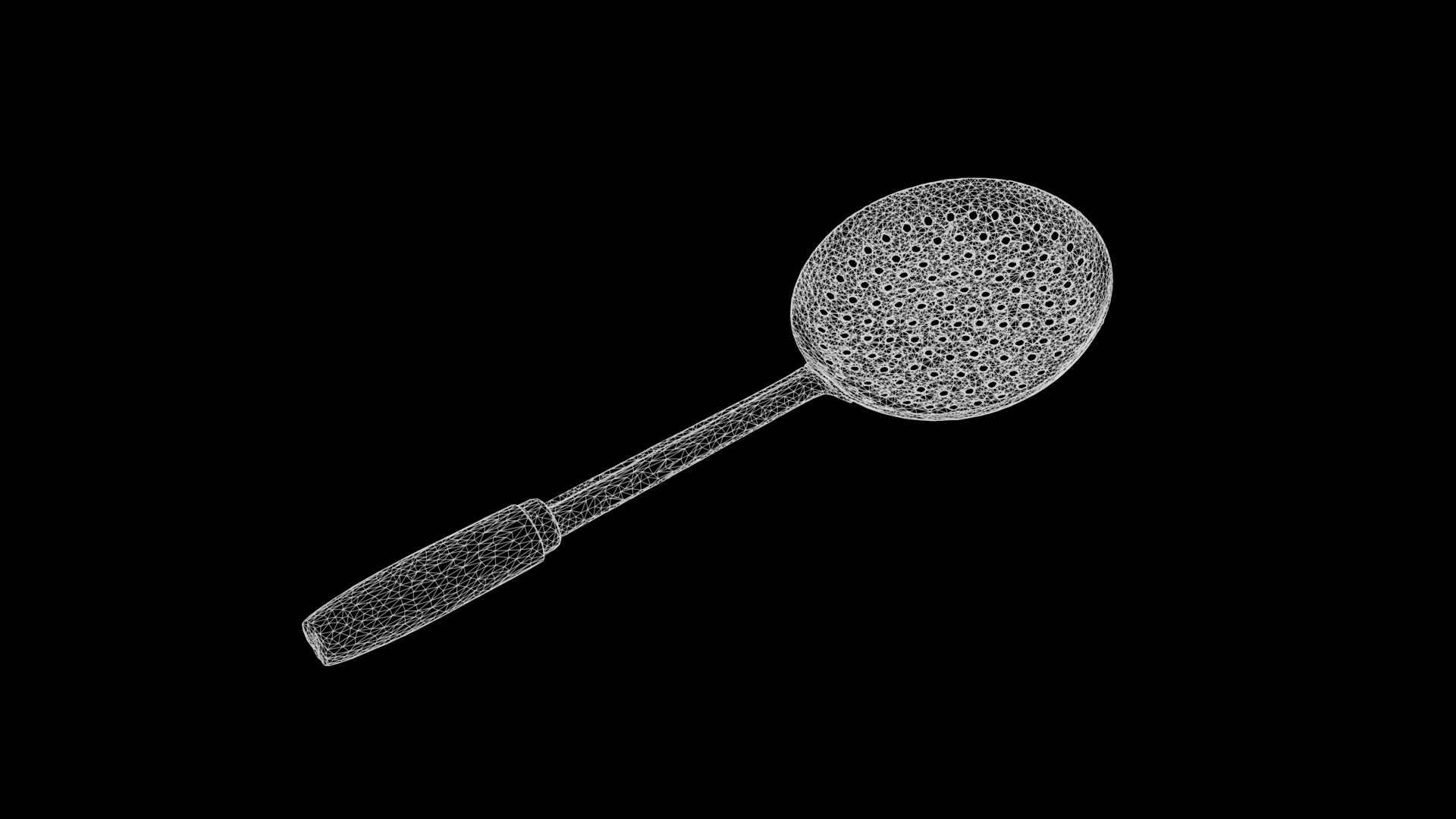 Anydrafts Colander 01 Low-poly 3D model_3