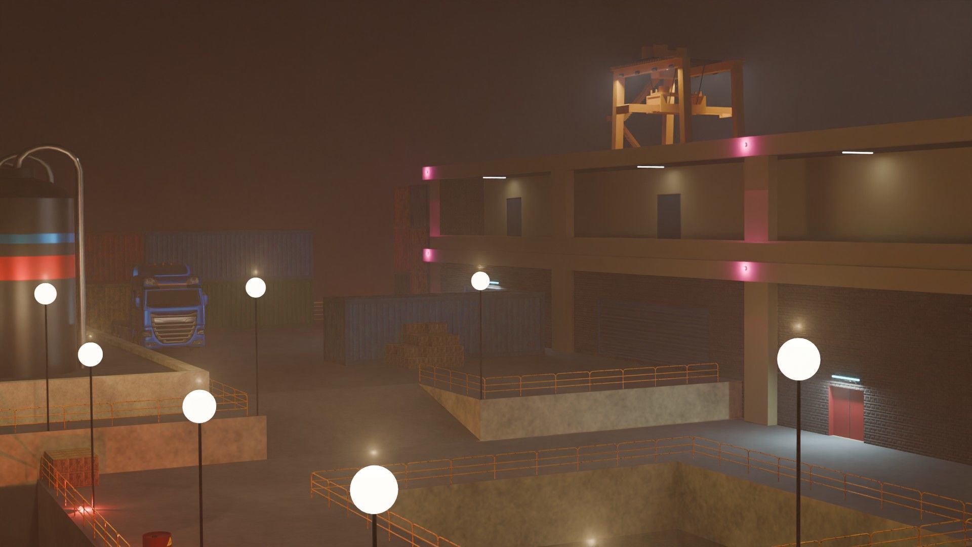 Harbor Port - Game Ready - PBR Low-poly 3D model_21