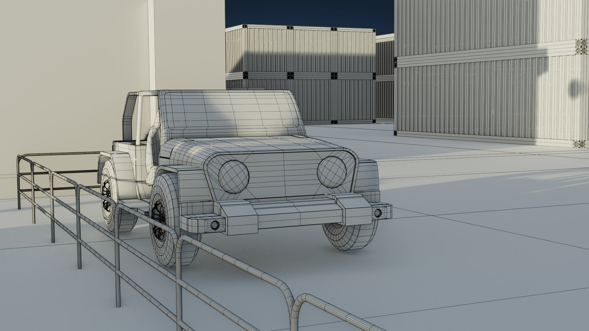 Harbor Port - Game Ready - PBR Low-poly 3D model_41