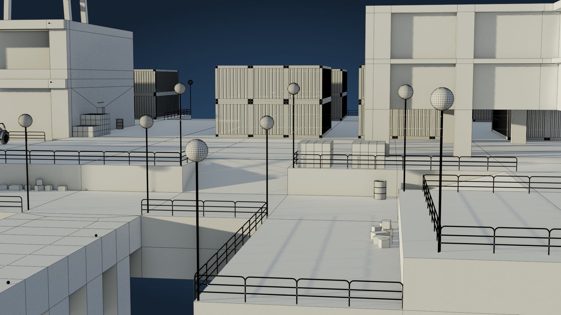 Harbor Port - Game Ready - PBR Low-poly 3D model_33
