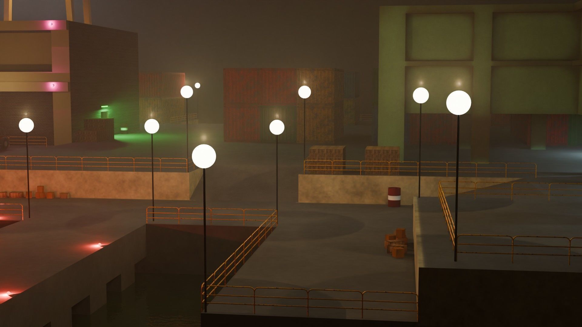 Harbor Port - Game Ready - PBR Low-poly 3D model_7