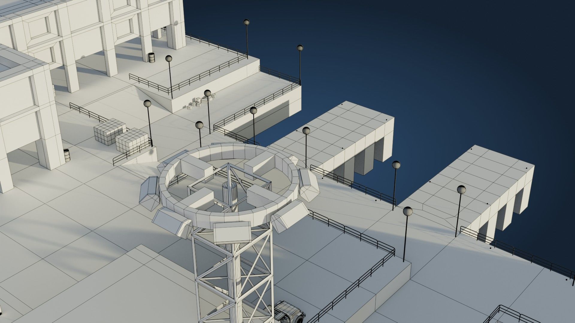 Harbor Port - Game Ready - PBR Low-poly 3D model_37