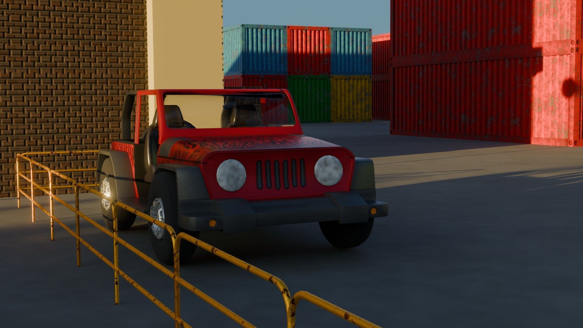 Harbor Port - Game Ready - PBR Low-poly 3D model_24