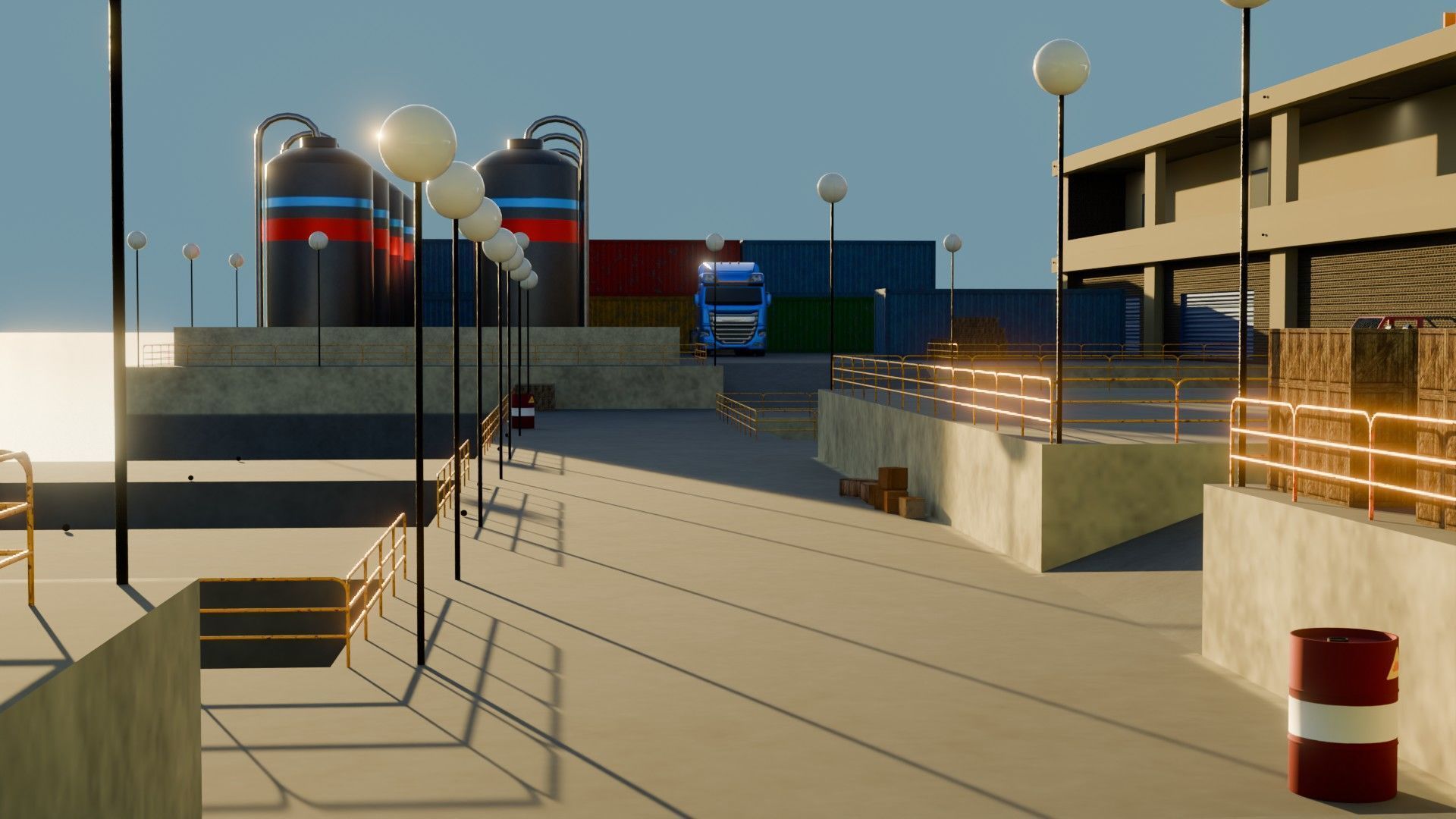 Harbor Port - Game Ready - PBR Low-poly 3D model_12