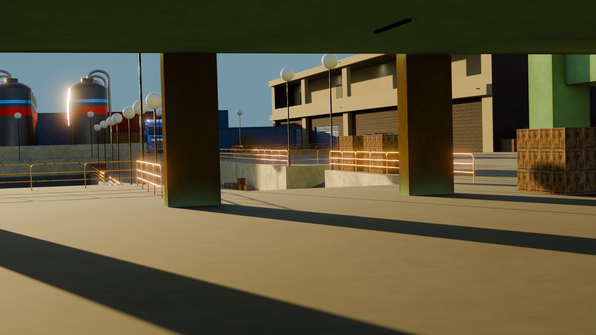 Harbor Port - Game Ready - PBR Low-poly 3D model_28