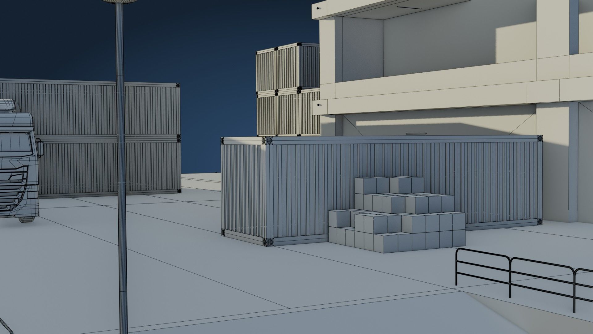 Harbor Port - Game Ready - PBR Low-poly 3D model_40