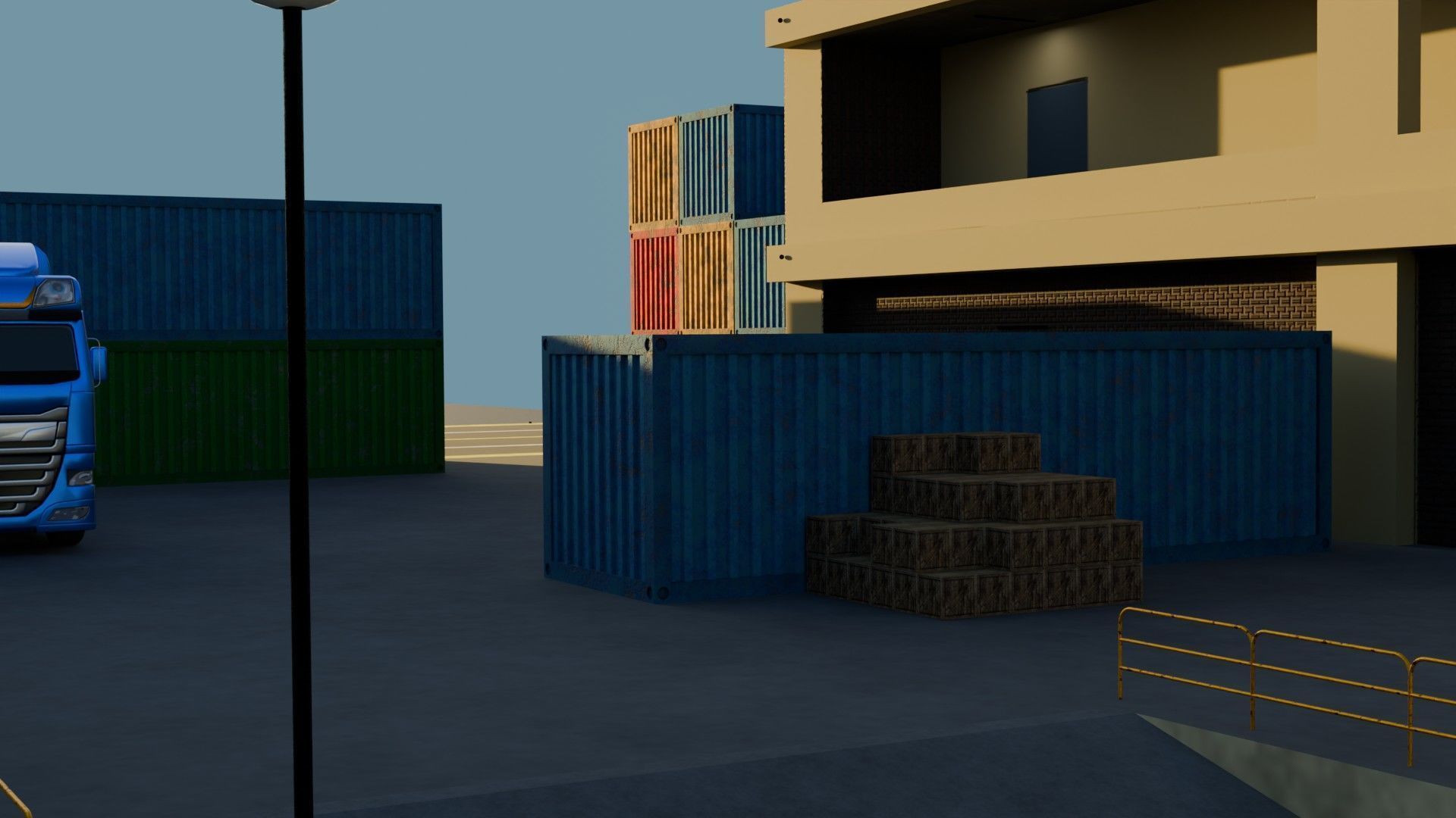 Harbor Port - Game Ready - PBR Low-poly 3D model_22