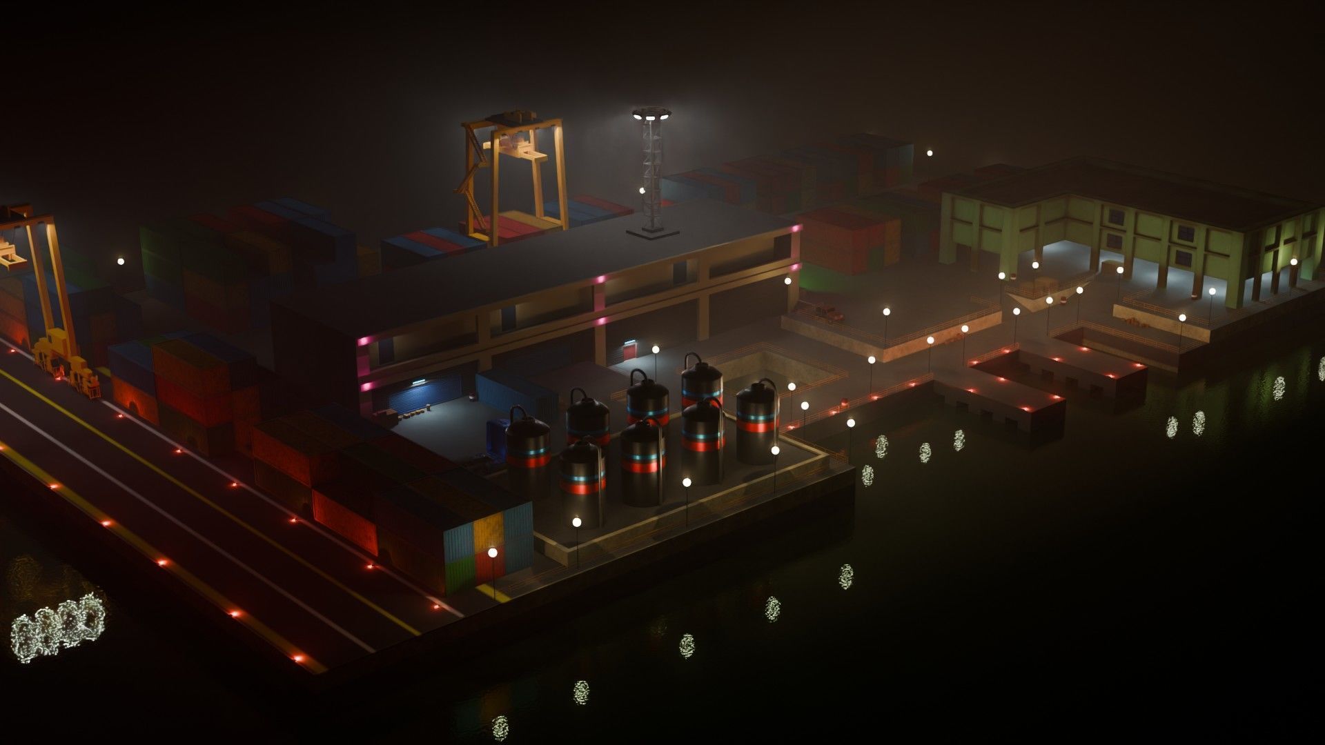 Harbor Port - Game Ready - PBR Low-poly 3D model_5