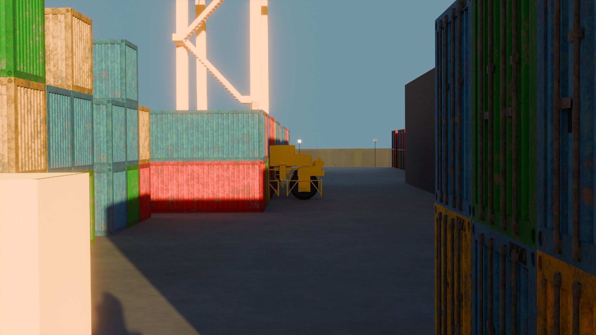 Harbor Port - Game Ready - PBR Low-poly 3D model_26