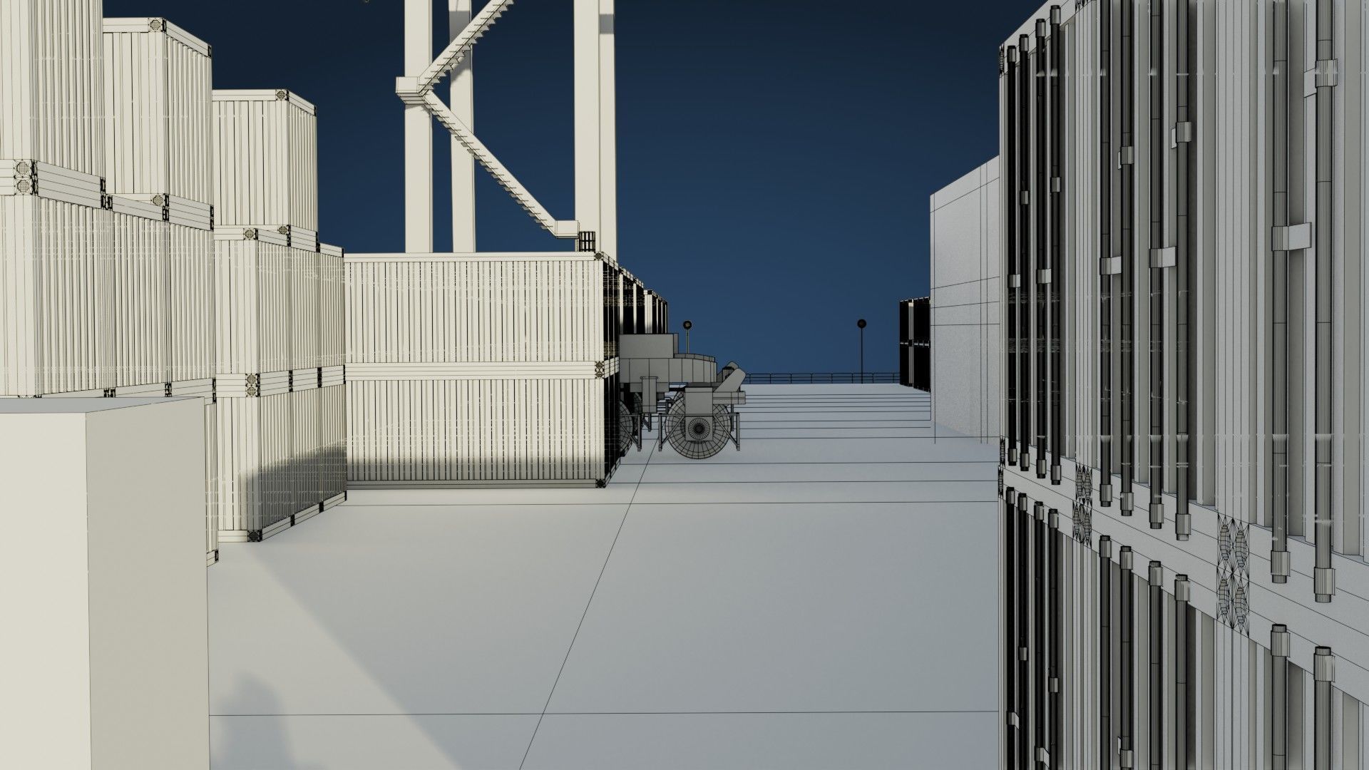 Harbor Port - Game Ready - PBR Low-poly 3D model_42