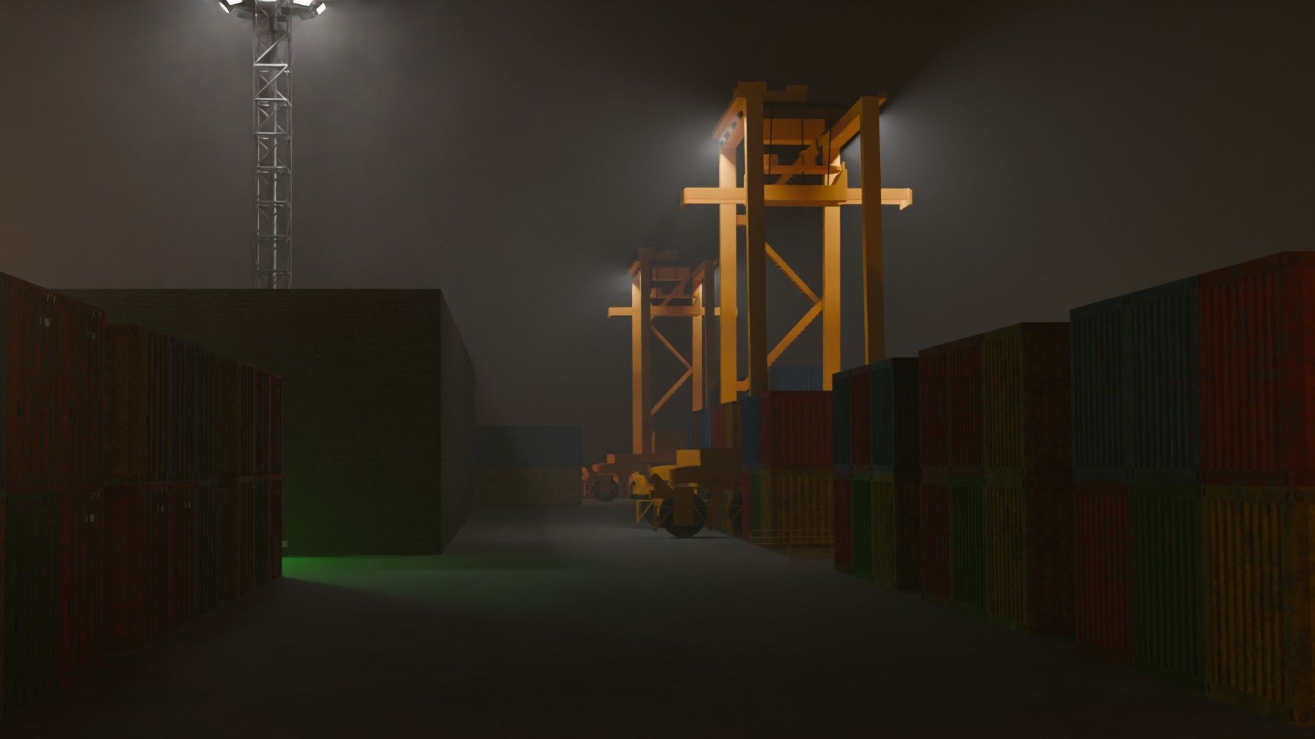 Harbor Port - Game Ready - PBR Low-poly 3D model_15