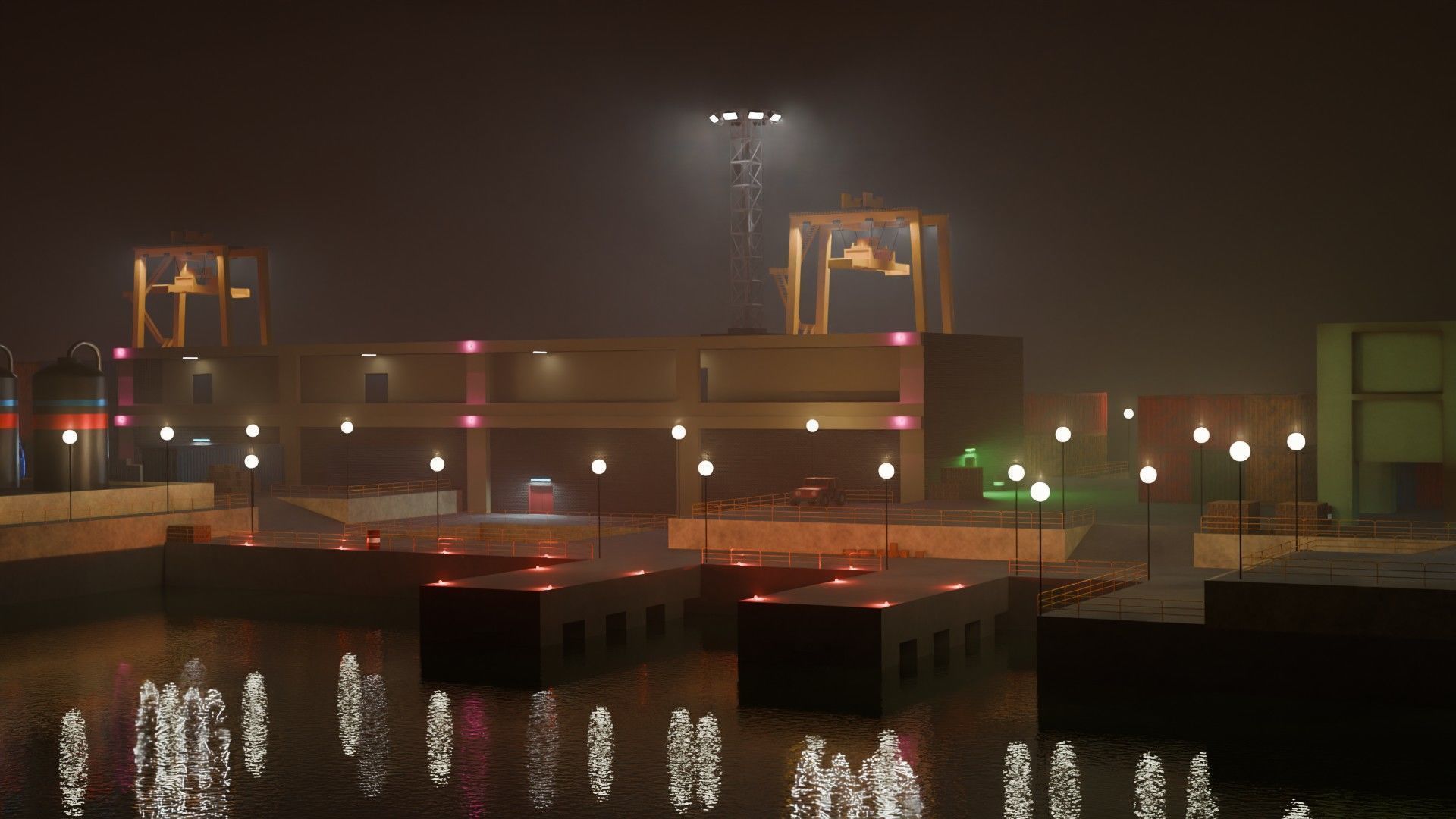 Harbor Port - Game Ready - PBR Low-poly 3D model_3