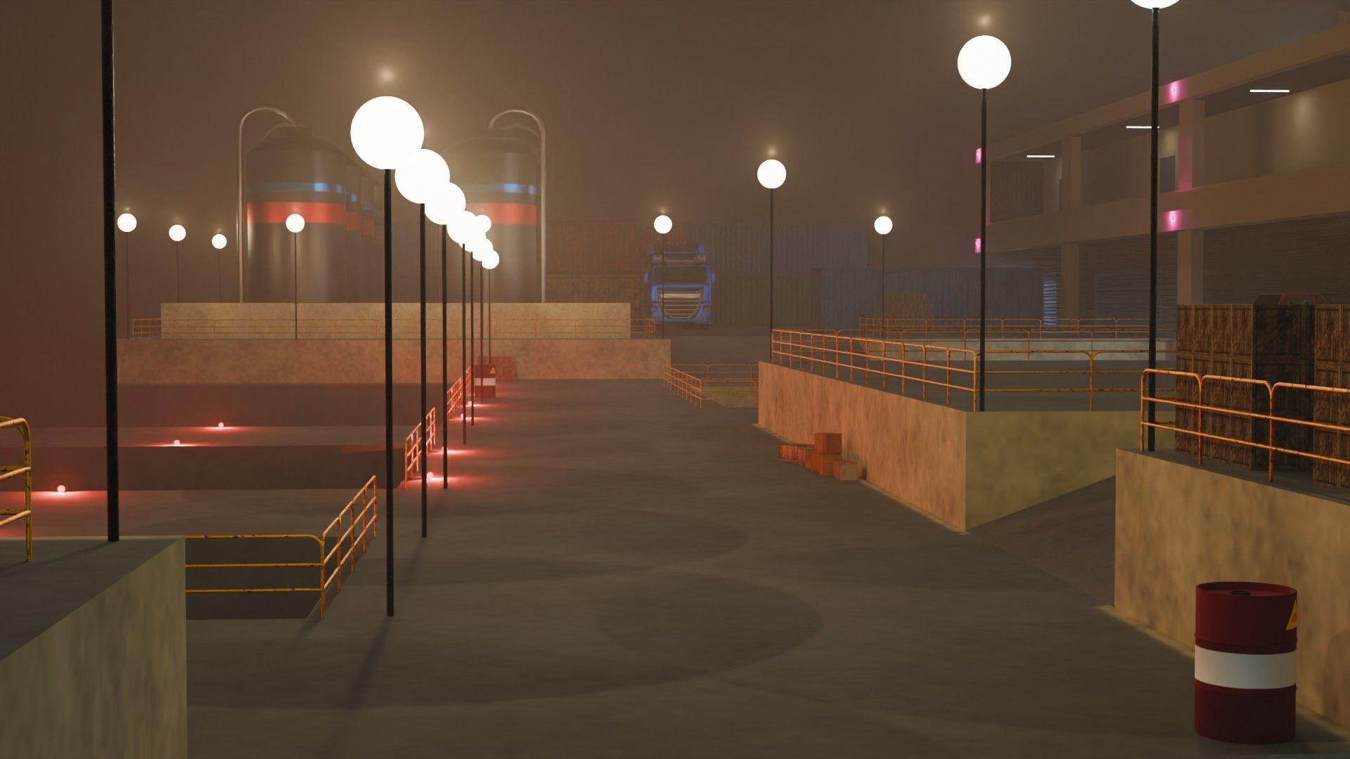 Harbor Port - Game Ready - PBR Low-poly 3D model_13