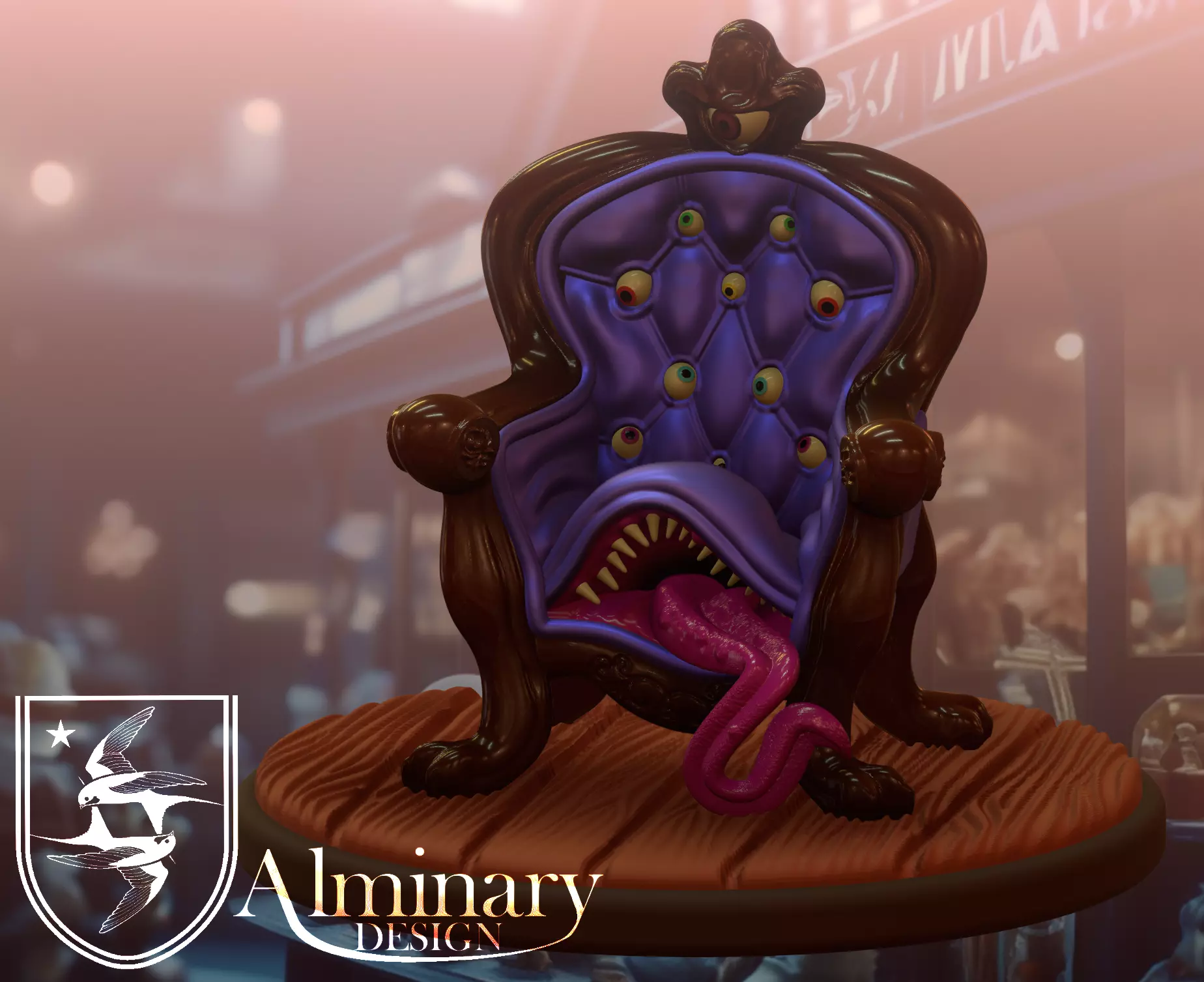mimic chair - tabletop miniature Free 3D print model
