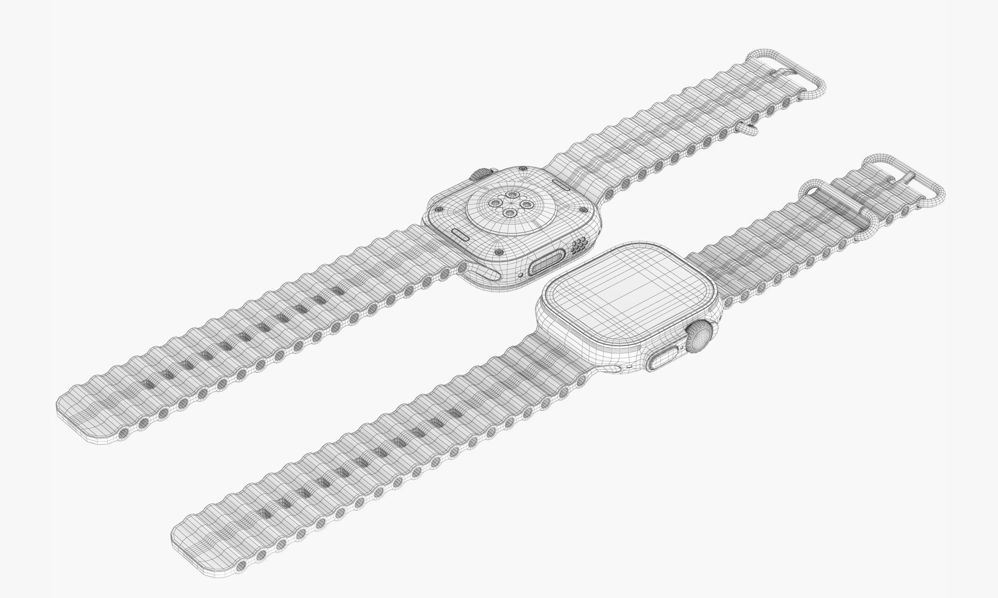 Apple Watch Ultra 2 All colors 3D model_27