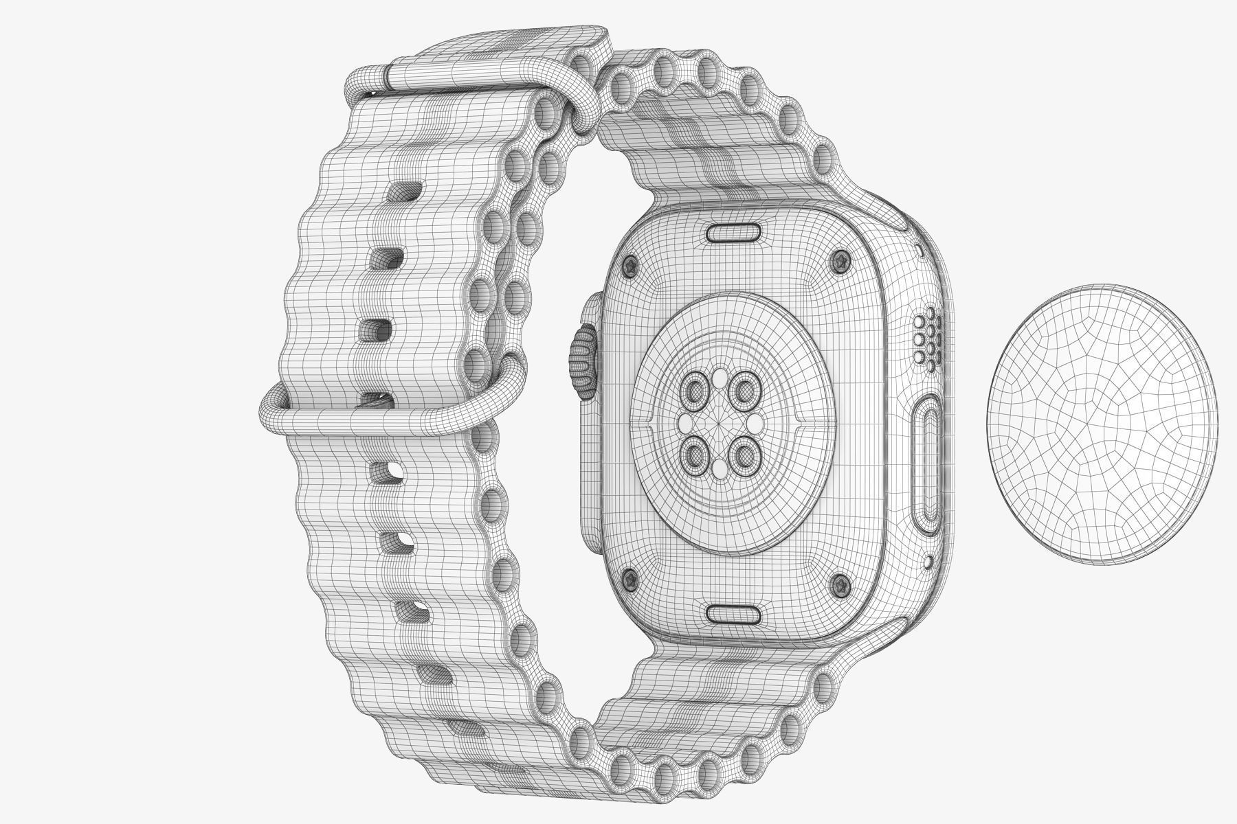 Apple Watch Ultra 2 All colors 3D model_30