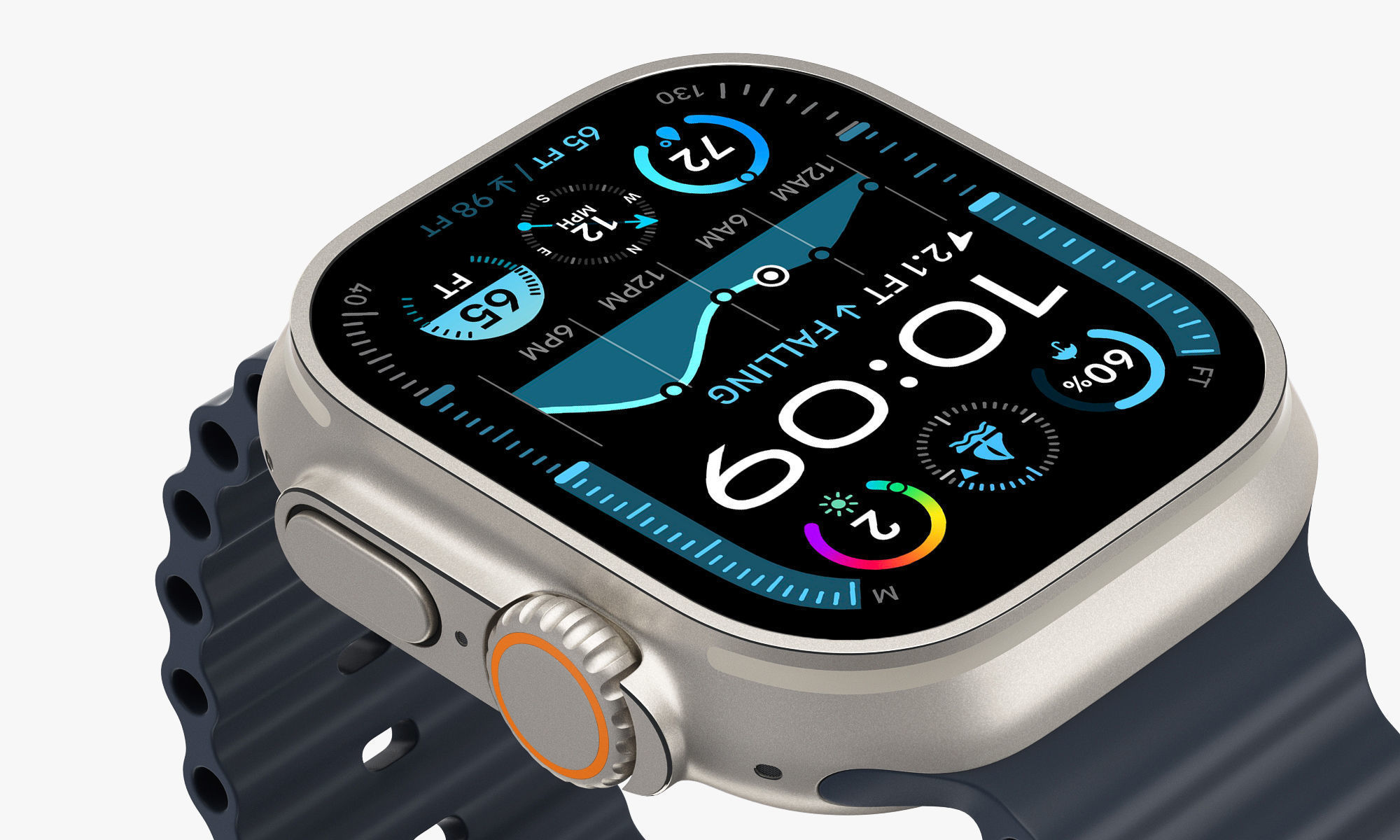 Apple Watch Ultra 2 All colors 3D model_12