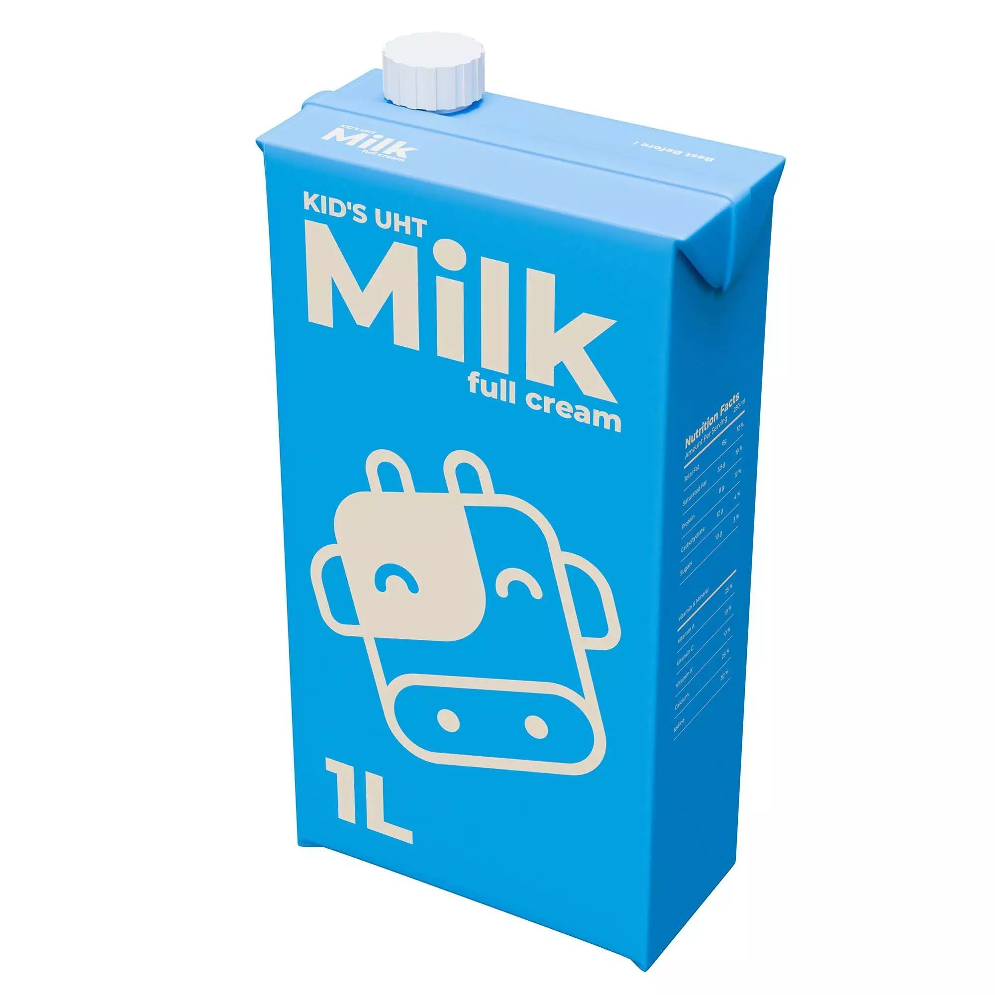 Milk 1 Liter 3D model