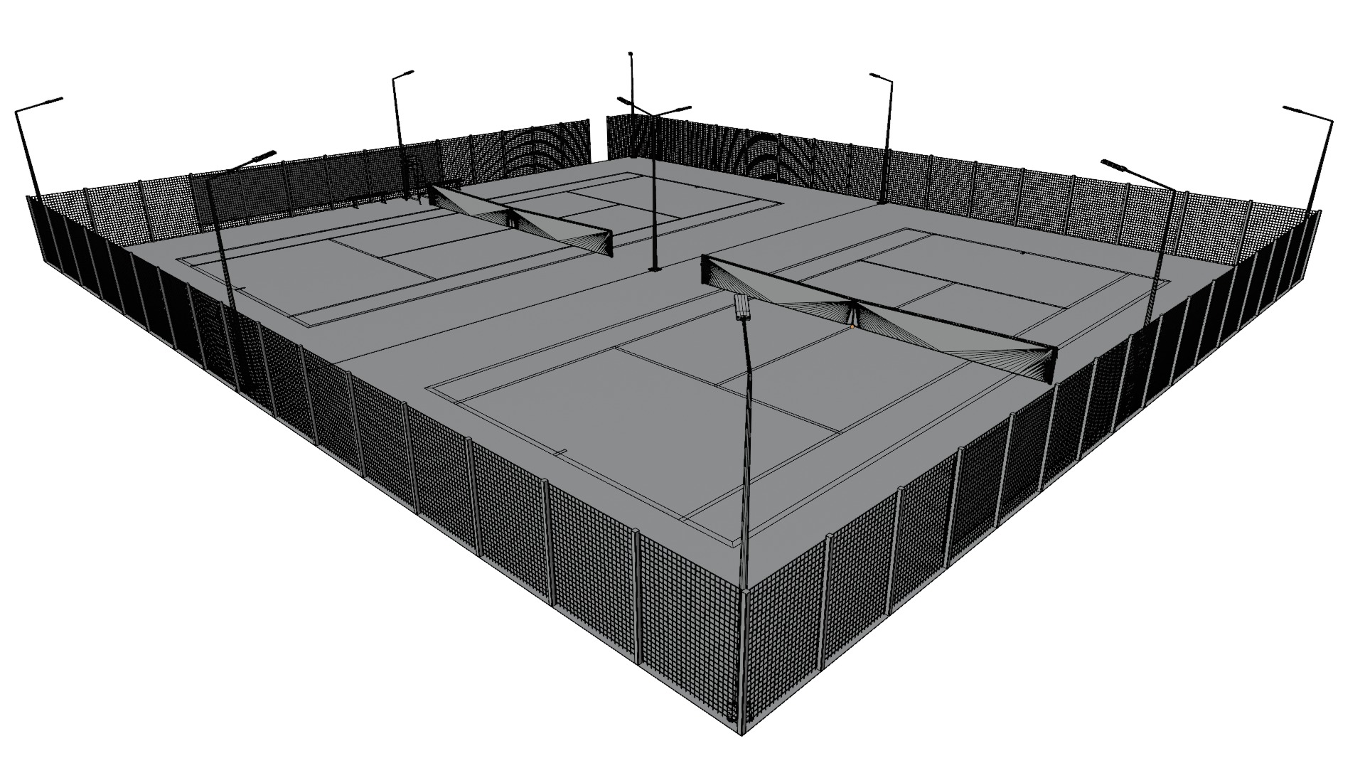 Tennis Court 3D model_11