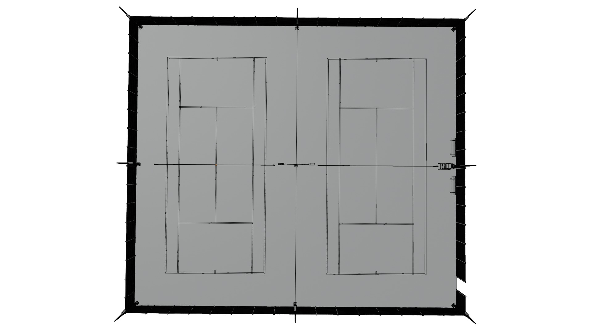 Tennis Court 3D model_16