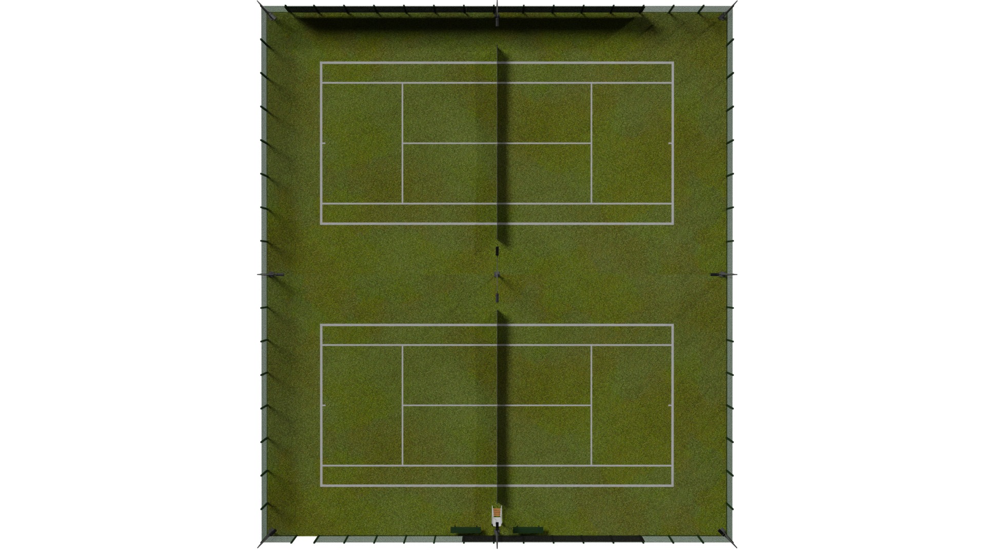 Tennis Court 3D model_8