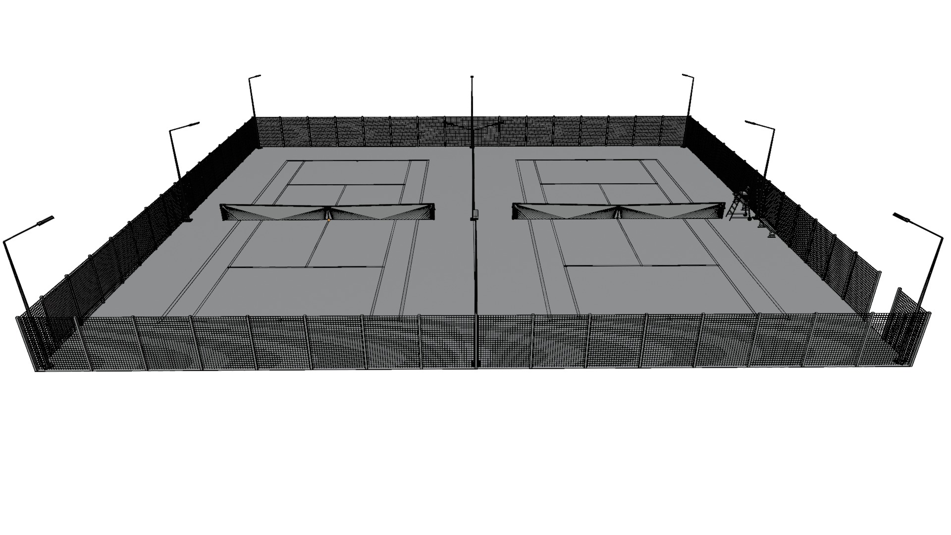 Tennis Court 3D model_10
