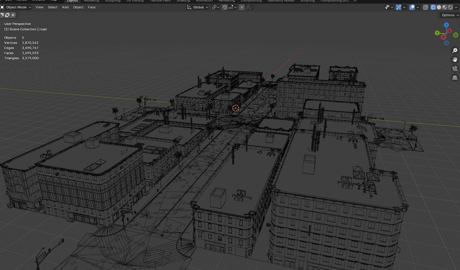 City Downtown Street Model - High-Detail Urban Environment 3D model_25