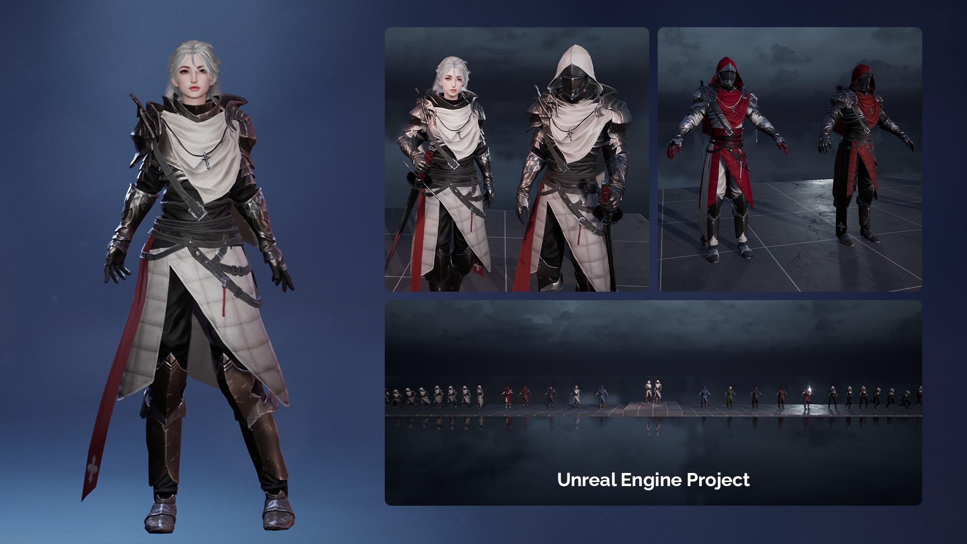 Inquisitor - RPG Dark Fantasy Modular Female and Male Characters Low-poly 3D model_15