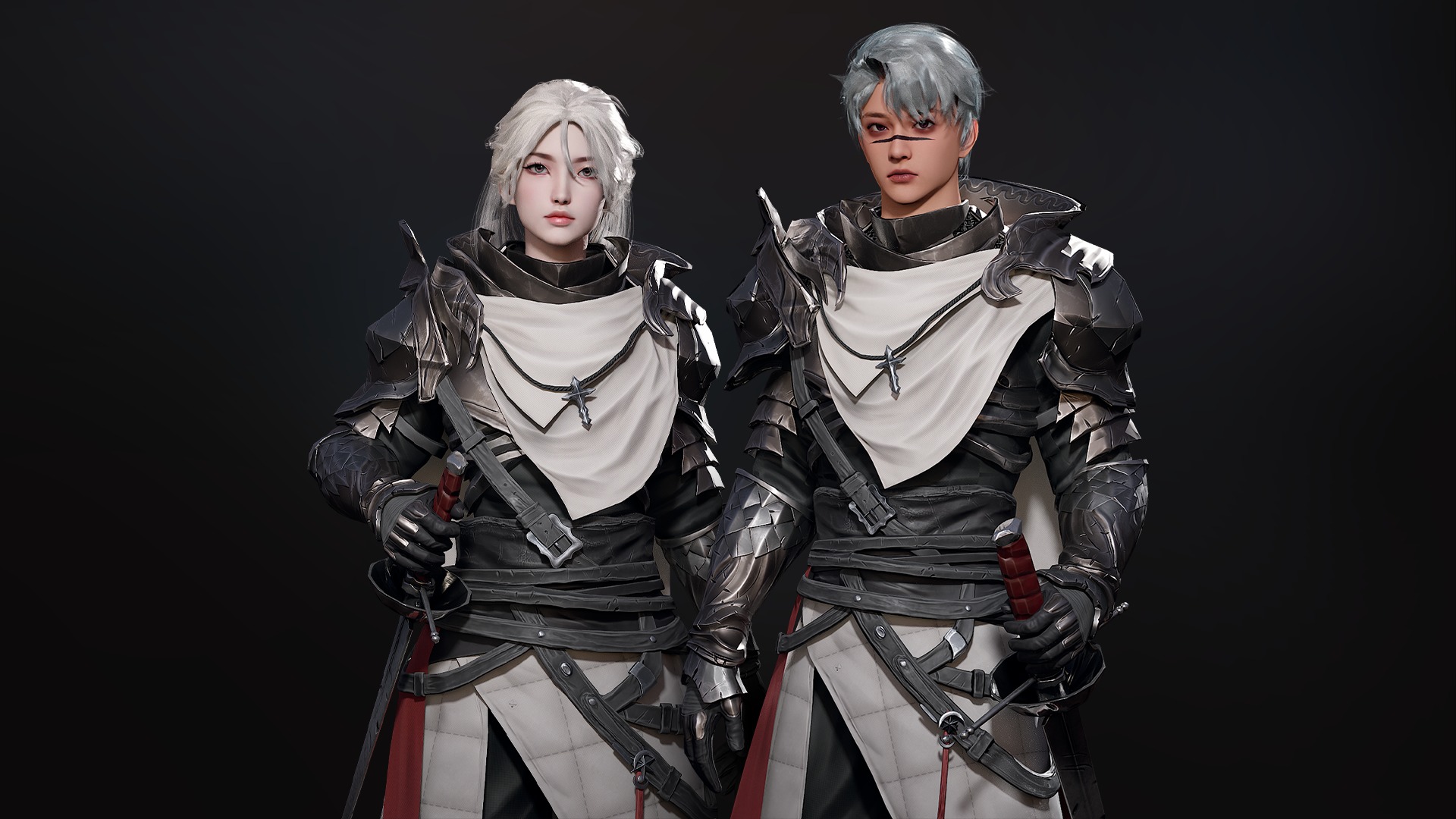 Inquisitor - RPG Dark Fantasy Modular Female and Male Characters Low-poly 3D model_2