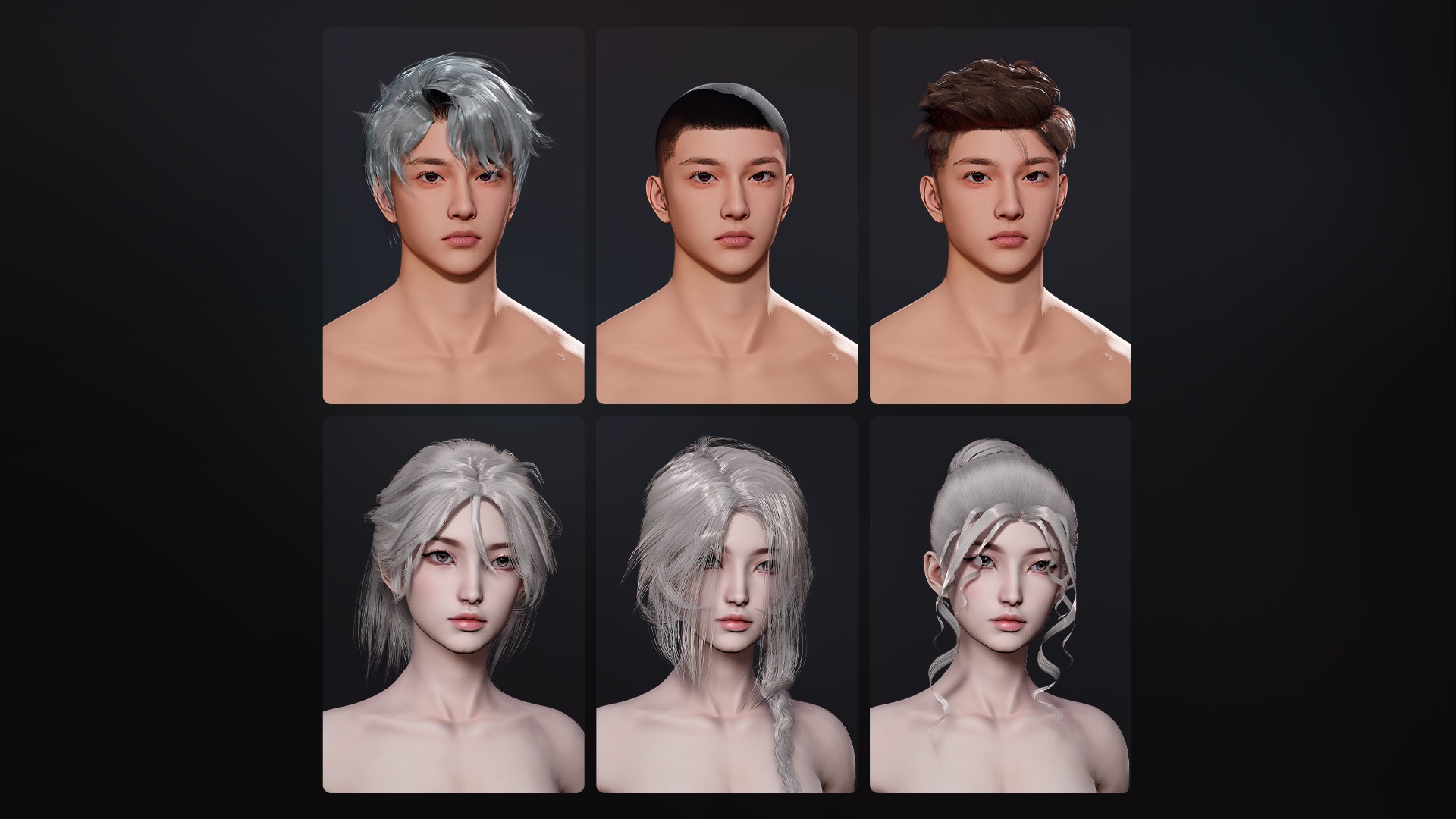 Inquisitor - RPG Dark Fantasy Modular Female and Male Characters Low-poly 3D model_9