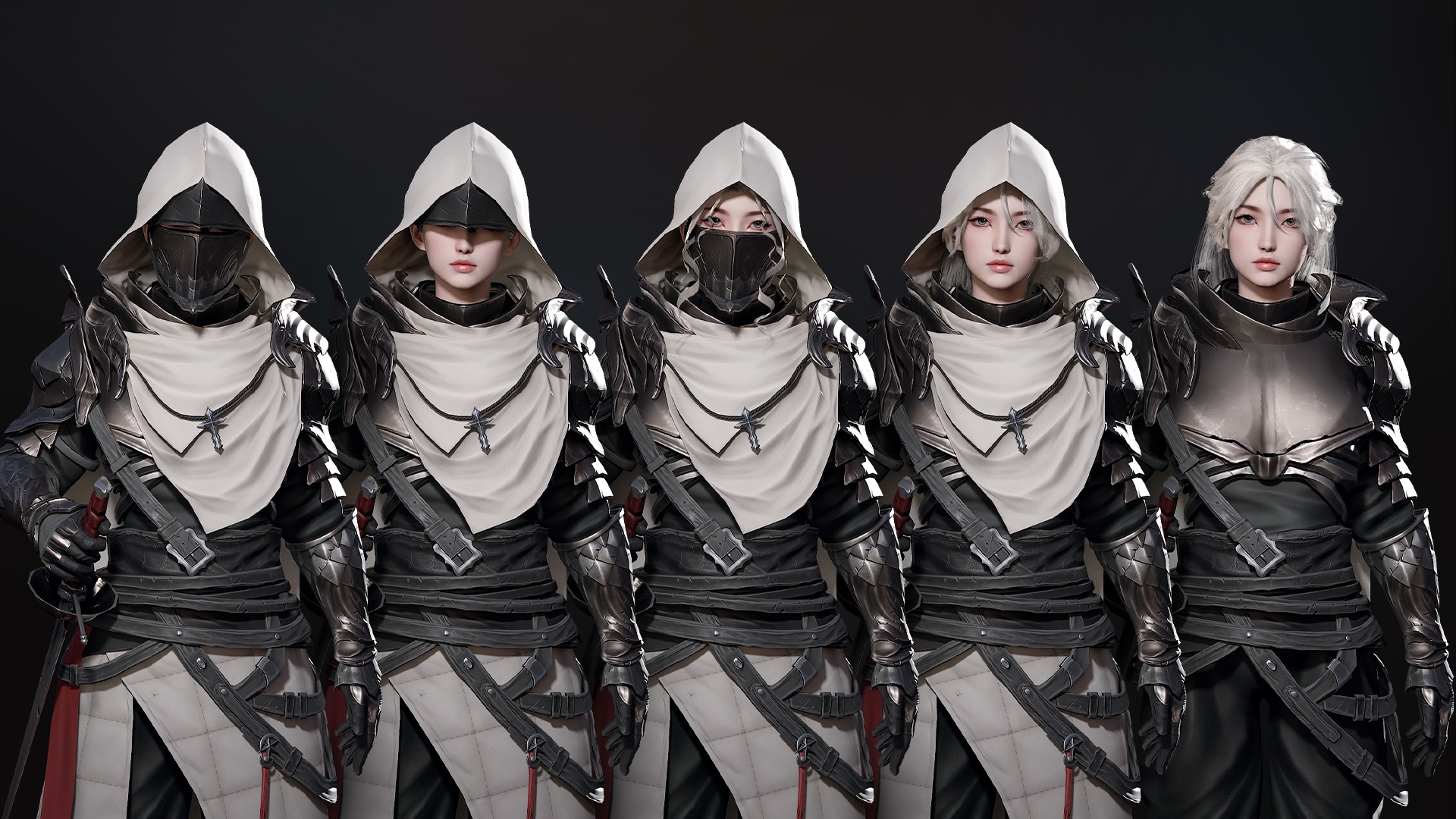 Inquisitor - RPG Dark Fantasy Modular Female and Male Characters Low-poly 3D model_8