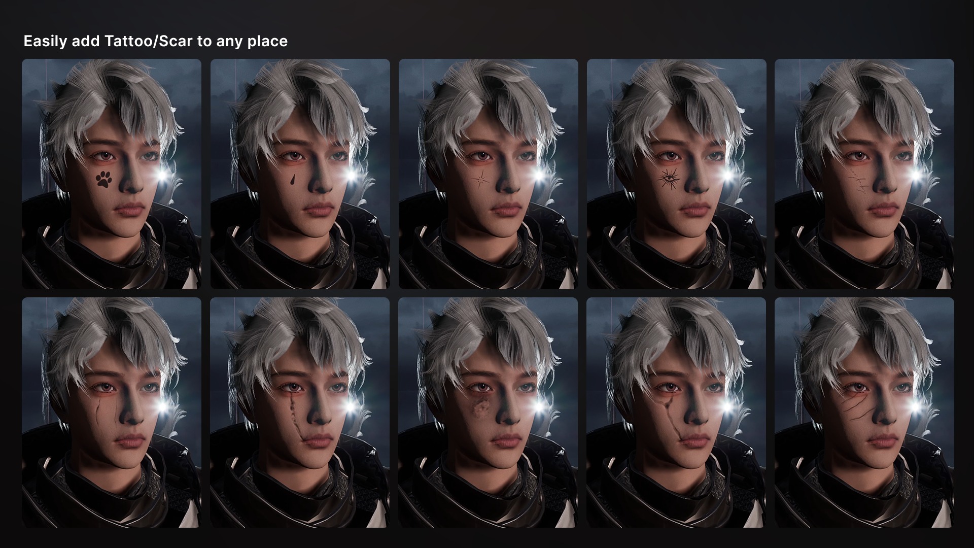 Inquisitor - RPG Dark Fantasy Modular Female and Male Characters Low-poly 3D model_10