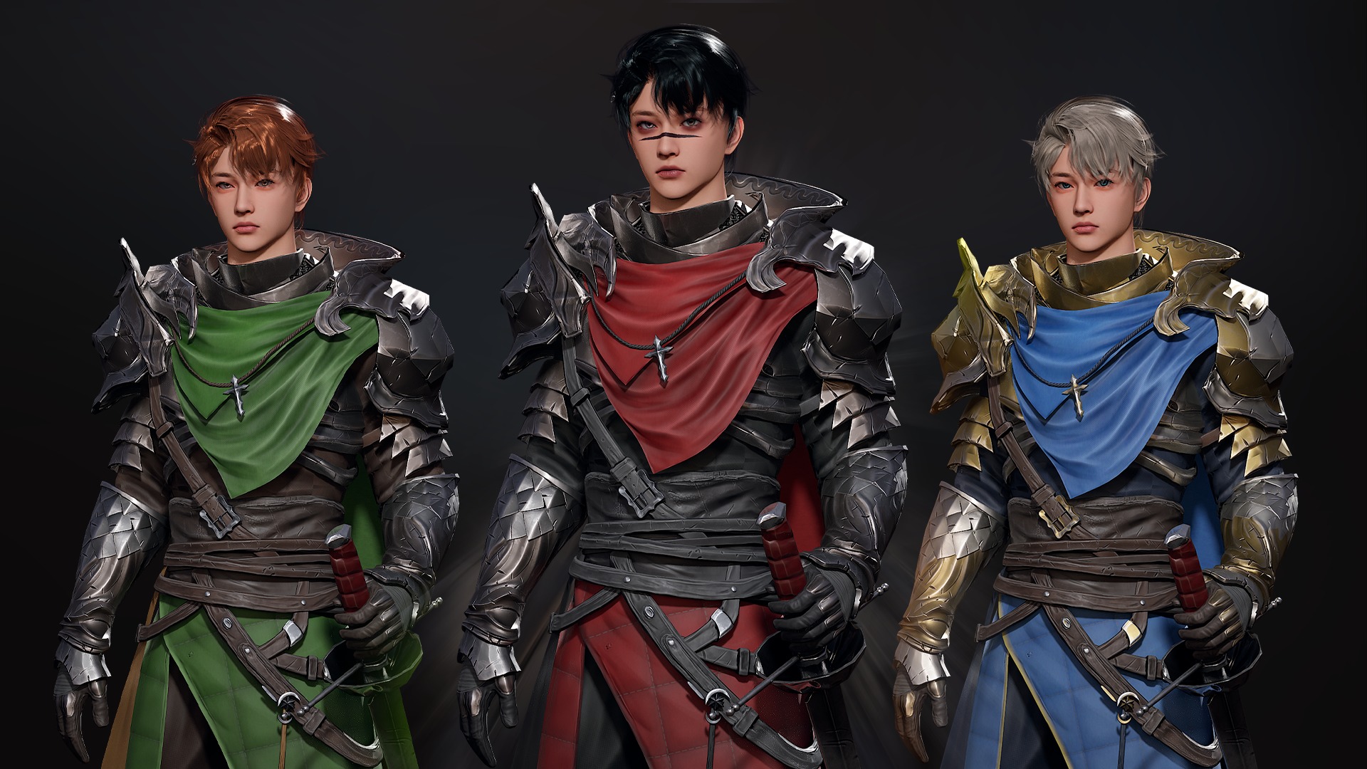 Inquisitor - RPG Dark Fantasy Modular Female and Male Characters Low-poly 3D model_5
