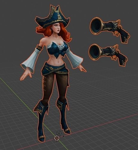 miss fortune 3D model