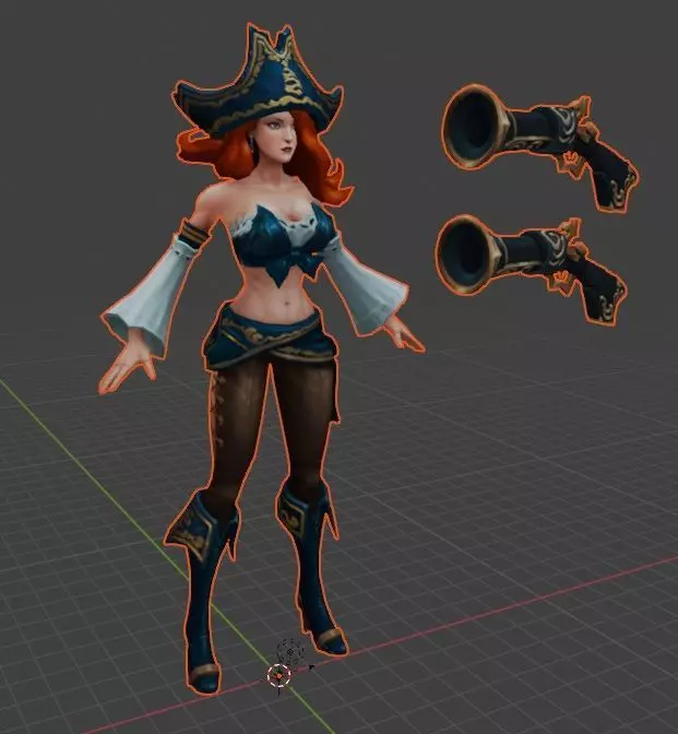 miss fortune 3D model