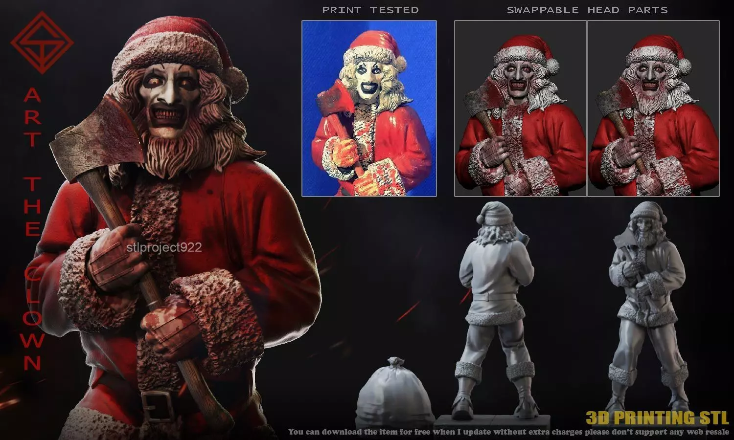Art The Clown 3D print model